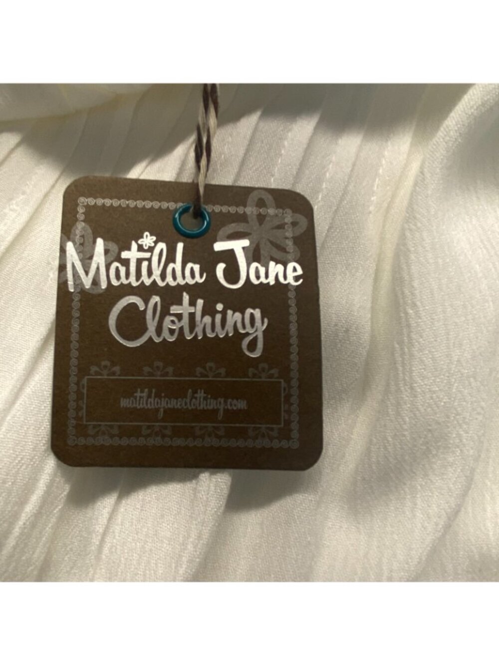 NWT Women Size Large  Adante Dress New With Tag White Beach Matilda Jane - Picture 5 of 11